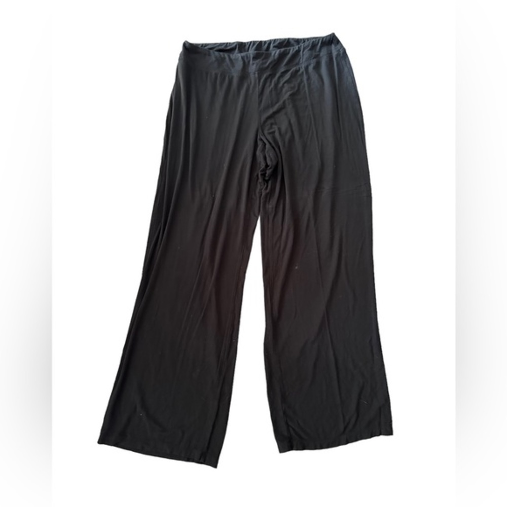 Soma black soft lightweight oversized straight leg lounge pants women’s large